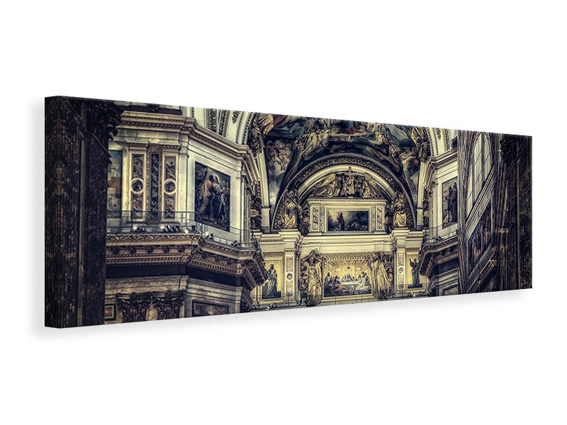 Panoramic Canvas Print Glorious church