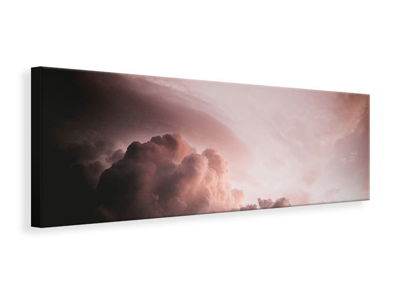 Panoramic Canvas Print Pink clouds