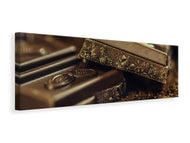 Panoramic Canvas Print Black chocolate