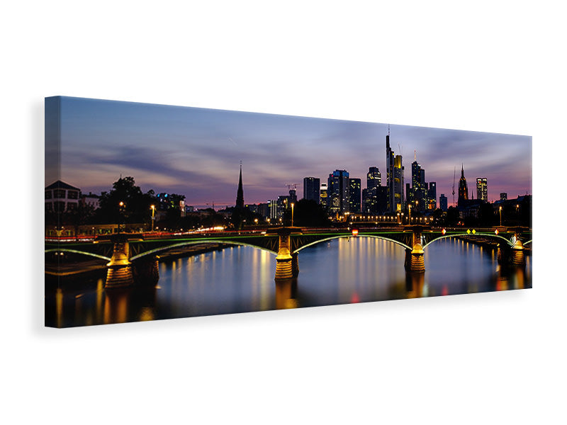 Panoramic Canvas Print Skyline in a romantic mood