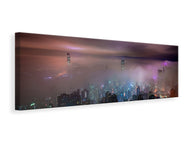 Panoramic Canvas Print Smog in Hong Kong
