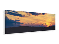 Panoramic Canvas Print Sunset - time to relax