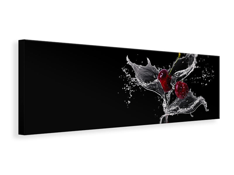 Panoramic Canvas Print Sparkling cherries