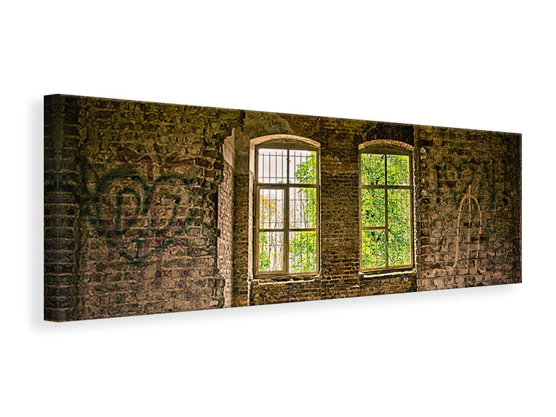 Panoramic Canvas Print Stone house