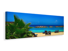 Load image into Gallery viewer, Panoramic Canvas Print Beach love
