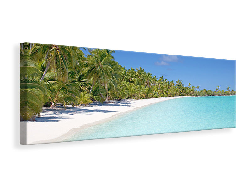 Panoramic Canvas Print Beach walk